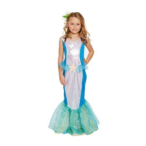 HENBRANDTKINDEREN MEISJES Glinsterende Jurk met | Mermaid Jurk/Kostuum met Vin | Carnavalskleding | Verkleedkleding | Meisjes | Maat: L 10-12 Jaar 𝕍𝕖𝕣𝕜𝕠𝕠𝕡 ✪ 𝕔𝕠𝕞