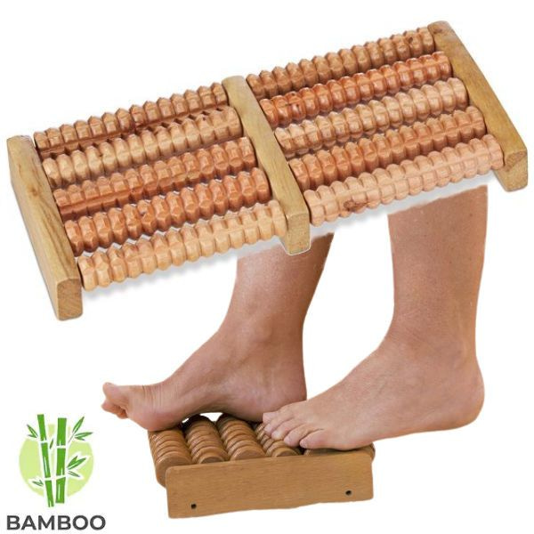 streep snijder expeditie DECOPATENTDecopatent® Dubbele voetroller voetmassage apparaat - Betere  Bloedsomloop in 2 Voeten - Bamboe - Voet massage Voetroller 2 voeten -  𝕍𝕖𝕣𝕜𝕠𝕠𝕡 ✪ 𝕔𝕠𝕞