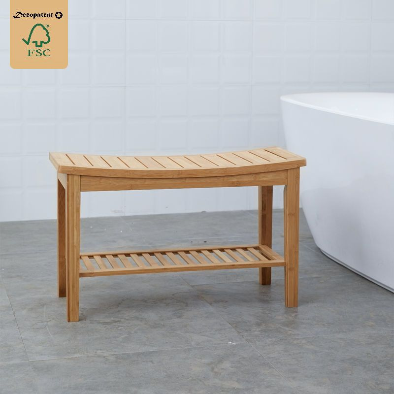 woensdag Omhoog gaan klauw DECOPATENTStevig Badkamerbankje van bamboe hout - Stevig houten bankje voor  badkamer - Handig als badkamerkruk / badkamerstoel - Decopatent® -  𝕍𝕖𝕣𝕜𝕠𝕠𝕡 ✪ 𝕔𝕠𝕞