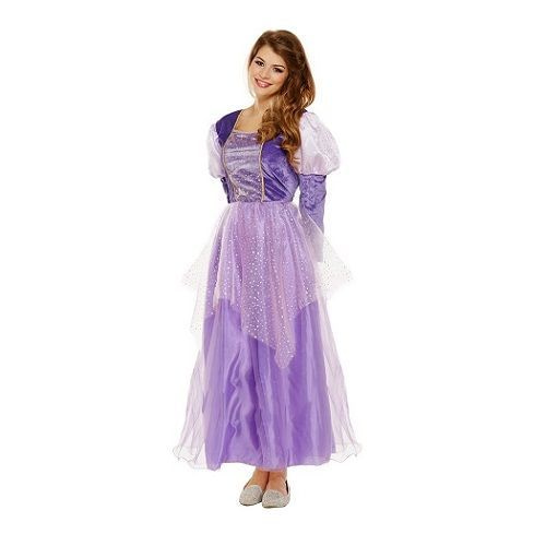 HENBRANDTVOLWASSENEN Prinsessenjurk Rapunzel Kostuum | Lange Prinsessen Jurk | Kleur: Paars Violet | Carnavalskleding | | Feest Jurk | Vrouw | Maat: 34 t/m 40 One Size Fitts All - 𝕍𝕖𝕣𝕜𝕠𝕠𝕡 ✪ 𝕔𝕠𝕞