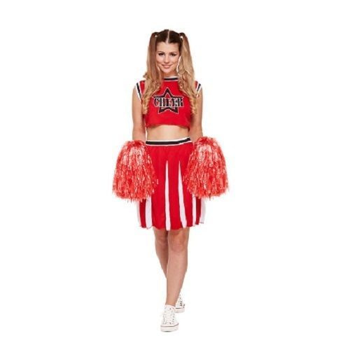 vrijheid welzijn Terug, terug, terug deel HENBRANDTVOLWASSENEN Dames 4-Delig USA Cheerleader Kostuum, Inclusief 2  Pompons | Kleur: Rood / Wit | Cheerleader Jurkje | Carnavalskleding |  Verkleedkleding | Cheer Leader Feest Kostuum | Dames / Vrouw | Maat: One  Size Fitts all. - 𝕍𝕖𝕣𝕜𝕠𝕠𝕡 ...