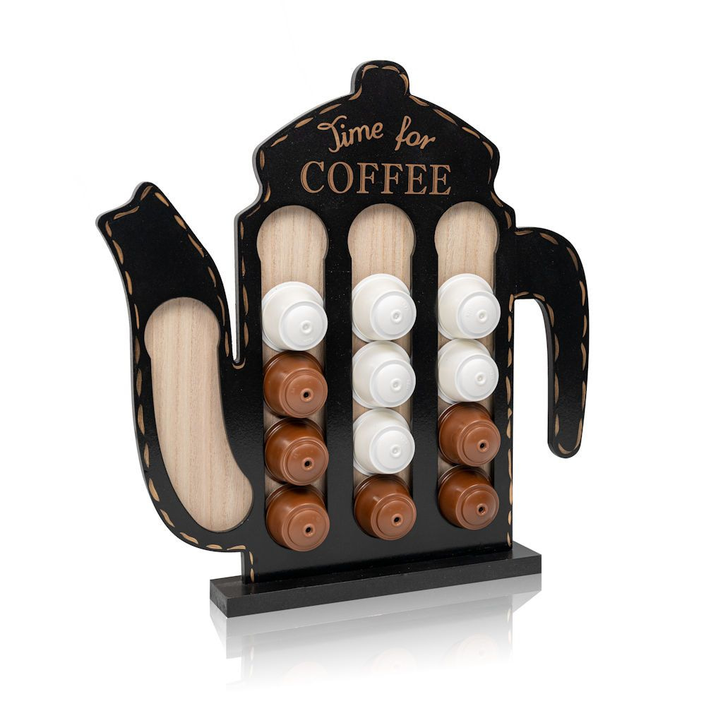 DECOPATENTDecopatent® - Capsulehouder Dolce Gusto - Koffiepot Design - Capsule voor dolce gusto koffie cups - Cuphouder - Zwart - 𝕍𝕖𝕣𝕜𝕠𝕠𝕡 ✪ 𝕔𝕠𝕞