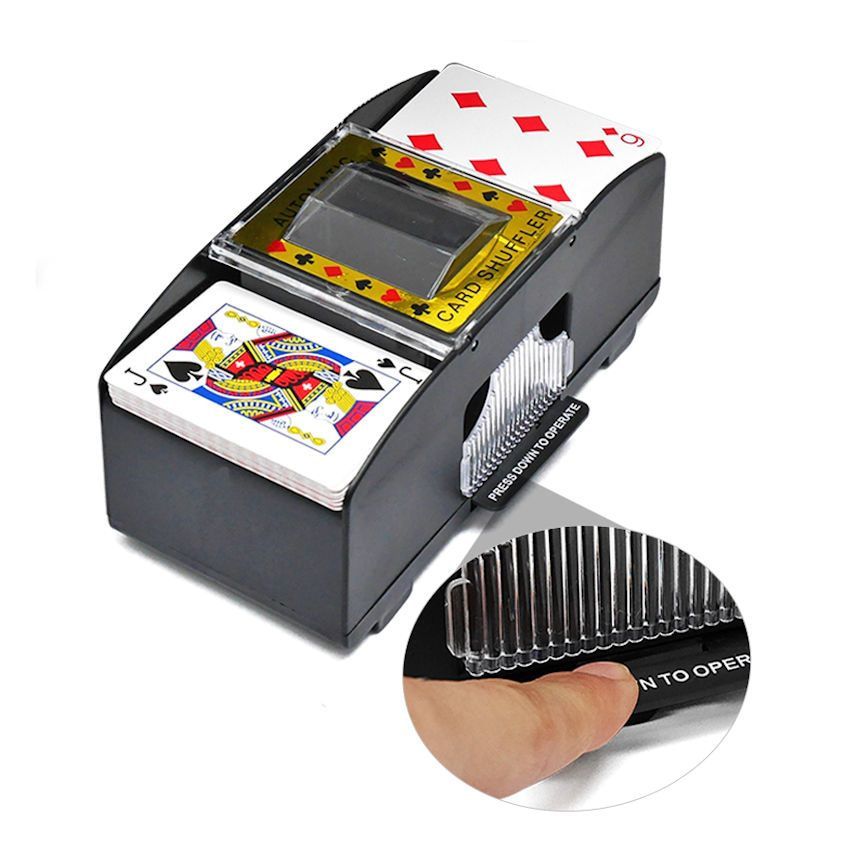 binnen Productief Afgekeurd DECOPATENTDecopatent® Automatische kaartenschudmachine voor speelkaarten -  Kaartenschudder op batterijen - Poker - Blackjack - Card Shuffer -  𝕍𝕖𝕣𝕜𝕠𝕠𝕡 ✪ 𝕔𝕠𝕞