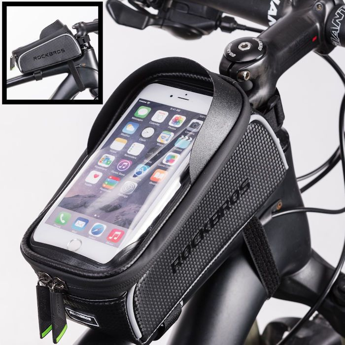 Mona Lisa Encommium Aankondiging DECOPATENTPRO Waterdichte fiets Frametas met Telefoonhouder en opbergvak -  Fiets frame smartphone tas - Telefoonhouder Fiets Waterdicht - Mobielhouder  fiets - Fietstas telefoon - iPhone X/7/8 - Samsung Galaxy etc. - Universeel  tot 6 inch - Decopatent ...