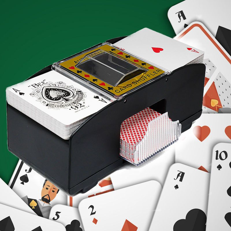 binnen Productief Afgekeurd DECOPATENTDecopatent® Automatische kaartenschudmachine voor speelkaarten -  Kaartenschudder op batterijen - Poker - Blackjack - Card Shuffer -  𝕍𝕖𝕣𝕜𝕠𝕠𝕡 ✪ 𝕔𝕠𝕞