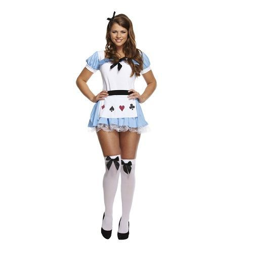 angst Hol Verkeerd HENBRANDTVOLWASSENEN DAMES Alice in Wonderland Kostuum | Schattige Alice  kostuum met Jurk met Schort en Haarband | Carnavalskleding |  Verkleedkleding | Vrouw | Maat: 40-42 - 𝕍𝕖𝕣𝕜𝕠𝕠𝕡 ✪ 𝕔𝕠𝕞
