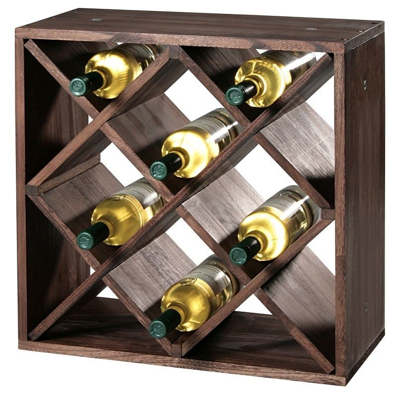 KESPERFSC® Houten Wijnflessen legbordsysteem voor wijn flessen | Wijnrek | Flessenrek | Wijn rek | Grenen Hout | Afm. 50 x 50 x 25 Cm. - 𝕍𝕖𝕣𝕜𝕠𝕠𝕡 ✪ 𝕔𝕠𝕞