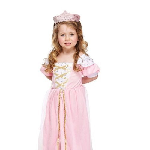 Spectaculair kleding stof Uitgraving HENBRANDTKINDEREN PEUTERS 2-Delig Prinsessen kostuum voor meisje van 3 jaar|  Bestaande uit: een Prinsessen Jurk en een Tiara | Kleur : Roze / Wit en  Goud | Carnavalskleding | Verkleedkleding / Feest