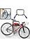 Decopatent Muur Ophangsysteem voor 2 Fietsen & Inklapbaar - Met legplank voor Helm - Ophang systeem fiets - Houder muur - Wandmontage - Fiets ophangen aan muur - Ophangbeugel fiets voor Wand montage - Decopatent®