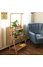 Decopatent Plantenrek van bamboe hout - Plantentrap / bloemenrek voor binnen - Plantenetagere met 3 etages + Stang voor Hangplanten - Staand rek voor planten en bloemen - Decopatent®