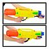 Decopatent XL Waterpistool - Super soaker waterpistool voor jongens - Jumbo waterkanon - Dubbel Shots supersoaker water pistool voor kinderen - Waterspeelgoed Watergeweer - Water gun met groot water reservoir - Afm 63.5x10x26 Cm - 1.8 Liter - GEEL - Decopatent®