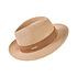 Decopatent Decopatent - Zonnehoed Dames Deukhoed Rond - Zomerhoed met Bruine Rand - Strohoed UV - Ø58 cm - Strandhoed Hoofddeksel Rond - Hoed voor Volwassenen - Kleur: Naturel met Bruine Rand