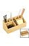 Decopatent Pennenbakje van bamboe hout – Professionele kwaliteit – Bakje voor pennen, potloden en scharen – Bureau organizer met pennenhouder - Decopatent