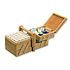 Kesper FSC® Naaidoos / Materiaaldoos - Uitklapbaar - Voorzien van Speldenkussen - Afm:  29 x 16.5 x 17 Cm.