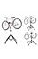 Songmics | Sterke Verstelbare Fiets Montagestandaard | Montage Stang voor uw Fiets, Mountainbike of Racefiets | Verstelbare Reparatie Montage Standaard | Montage Standaard Inklapbaar | In hoogte verstelbaar van 114 tot 195 Cm | Kleur: Zwart