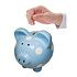 Decopatent Decopatent - Groot Spaarvarken Spaarpot - Keramiek - Afm 22 x 17 x 19 cm - Spaarpot varken voor volwassenen en kleine kinderen - Cadeau - Kleur: Blauw