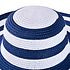 Decopatent Decopatent - Zonnehoed Dames - Zomerhoed - Strohoed UV - Strandhoed Hoofddeksel met Brede rand - Hoed voor Volwassenen - Kleur: Blauw / Wit