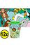 Decopatent Decopatent® 12 STUKS WILDE DIEREN 3D Drink Beker met Rietje en Deksel - 250ML - Jungle Plastic Bekers - Kinderfeestje - Kinderverjaardag Bekertjes - Traktatie - Uitdeelcadeaus