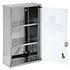 Decopatent Decopatent® XL Medicijnkastje RVS - Slot - 2x Sleutels - Transparante deur - Medicijnkast - Medicijnbox - Medicijndoos 30x12x45 Cm