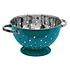 Decopatent Decopatent® Vergiet - Ø25 cm - Rvs Metalen Zeef - 2 Handvaten - Groente & fruit wassen / afspoelen - Pasta afgieten - Retro Blauw