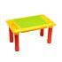 Decopatent Decopatent® - Kindertafel Bouwtafel - Speeltafel met bouwplaat (Voor Lego® blokken) en vlakke kant - 4 Vakken - Met 310 Bouwstenen