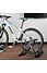 Decopatent Fietstrainer - Rollenbank fiets 26"- 28" inch of 700C wielen - Ergotrainer -  Opvouwbaar Hometrainer voor Racefiets of Mountainbike (Mtb) - Fiets Magnetische Turbo Trainer - Aluminium Fiets trainer - Kleur: Zwart - Decopatent®