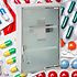 Decopatent Decopatent® XL Medicijnkastje RVS - Slot - 2x Sleutels - Transparante deur - Medicijnkast - Medicijnbox - Medicijndoos 30x12x45 Cm