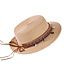Decopatent Decopatent - Zonnehoed Dames Rond - Bedels en Sierrand Zomerhoed - Strohoed UV - Ø58 cm - Strandhoed Hoofddeksel Rond - Hoed voor Volwassenen - Kleur: Naturel