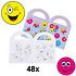 Decopatent 48 STUKS Vrolijke Smiley Kleurboekjes met Stickers - Traktatie Uitdeelcadeautjes voor kinderen - Klein Speelgoed - Uitdeelcadeaus