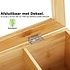 Decopatent Luxe theedoos met doorzichtig venster van bamboe hout – 9 vaks theekist voor thee - Decopatent