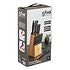 Decopatent Decopatent® 14-Delig Messenblok met Messen - Rvs Messenset op Houten Messenblok - 11 Keuken Messen - Keuken schaar - Messenslijper