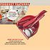 Decopatent 5-Delige Schoonmaak Set bestaande uit: Plastic Stoffer en Blik / Afwasborstel / Hand Borstel / Reinigingsborstel - Handveger set - Schoonmaakborstel voor binnen - Stoffer & blik - Veger en Blik - Stof en Blik met handgreep - Kleur Rood - Decopatent®