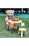 Decopatent Decopatent® - Speeltafel met bouwplaat (geschikt voor Duplo® blokken) en vlakke kant. Fijne kindertafel met 2 stoelen - Bouwtafel