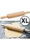 Kesper XL Deegroller rolstok met handvat - FSC® Beukenhout antikleef Hout - 58x8x8Cm - Deegrolstok draaiende roller - Rolgedeelte 33xØ7.5