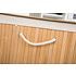 Decopatent Grote Bamboe Wasmand 1 vak met Deksel & stoffen Waszak - Bamboe wasbox wassorteerder - Inhoud wasmand 80 liter - Wasmand voor wasgoed - Wasmanden Opvouwbaar - Wasmand met deksel - Kleur: Naturel - Decopatent®
