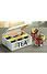 Kesper FSC® Bamboe Theedoos met 6 Vakken - Theekist met deksel en venster - Thee Doos Hout - Thea Box - Afm 22 x 16 x 9 Cm - Kleur Wit