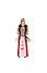 Henbrandt KINDEREN Meisjes Alice in Wonderland Queen of Hearts Kostuum | De Koningin van de Harten Jurk | Kleur: Rood / Wit / Zwart | Harten Koningin | Carnavalskleding | Verkleedkleding | Feest Kostuum  | Meisjes | Maat: Small  4-6 Jaar.