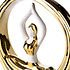 Decopatent Decopatent - Yoga Beeld Vrouw - Sculptuur Yoga dame - Woman Woondecoratie - Yoga meditatie houding - Decoratie beeld Rond - Afm. 26x8.8.x27 Cm - Kleur: Goud