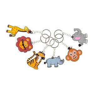 Duckiez Duckiez Sleutelhanger Wilde Dieren - 48 stuks