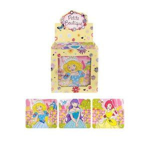 Henbrandt Uitdeelcadeautjes - Puzzel: Princessen, 13 x 12 Cm in Traktatiebox (108 stuks)