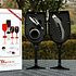 Decopatent Decopatent® 4-Delige Luxe Wijnset in Wijnglas vorm - Wijn fles accessoires Set - Wine tools - Wijn Kurken trekker - In Luxe Wijnglas opbergbox - Cadeau set