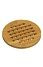 Kesper Luxe FSC® Houten Bamboe Pannenhouder / Pannen Onderzetter | Panonderzetter Rond | Hittebestendige Pannen Onderzetters | Afm. 19 x 19 x 1,4 Cm. | Kleur: Bamboe