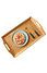 Decopatent Decopatent® Dienblad rechthoek - Groot Dienblad met handvaten - Bamboe houten Dienblad - Afm 50 x 30 x 6 Cm.