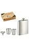 Decopatent Decopatent® RVS Heupfles - 4 Delige Gift Set - Platvink - RVS Zakflacon - Zakfles - Drankfles - Drankflacon Heupflesje - Incl. Trechter en 2x Bekers