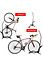 Decopatent PRO Fietsenrek om je Fiets Verticaal of Horizontaal in te stallen - Fiets standaard display - Universeel Fietsenrek - Fietsenstalling - Fietsrek voor 1 Fiets - Voor Racefiets MTB Mountainbike Elektrische fietsen- Decopatent®