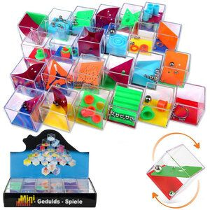 Decopatent Decopatent® Uitdeelcadeaus 24 STUKS Geduldspelletjes Kubus - Traktatie Uitdeelcadeautjes voor kinderen - Klein Speelgoed Traktaties