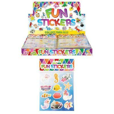 Henbrandt Uitdeelcadeautjes - Fun Stickers - Model: Zeemeermin in Display (120 stuks)