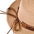 Decopatent Decopatent - Zonnehoed Dames Rond - Bedels en Sierrand Zomerhoed - Strohoed UV - Ø58 cm - Strandhoed Hoofddeksel Rond - Hoed voor Volwassenen - Kleur: Naturel