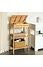 Decopatent Badkamerrek van bamboe hout - Staand rek met 3 etages voor in de badkamer - Open kastje als badkamerkast - Decopatent®