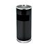 Decopatent Decopatent® Staande Asbak met RVS Afvalbak - Rond - Asbak Voor Buiten - Vloerasbak - Buitenasbak Groot - Rookpaal - Asbakken - 25x25x60